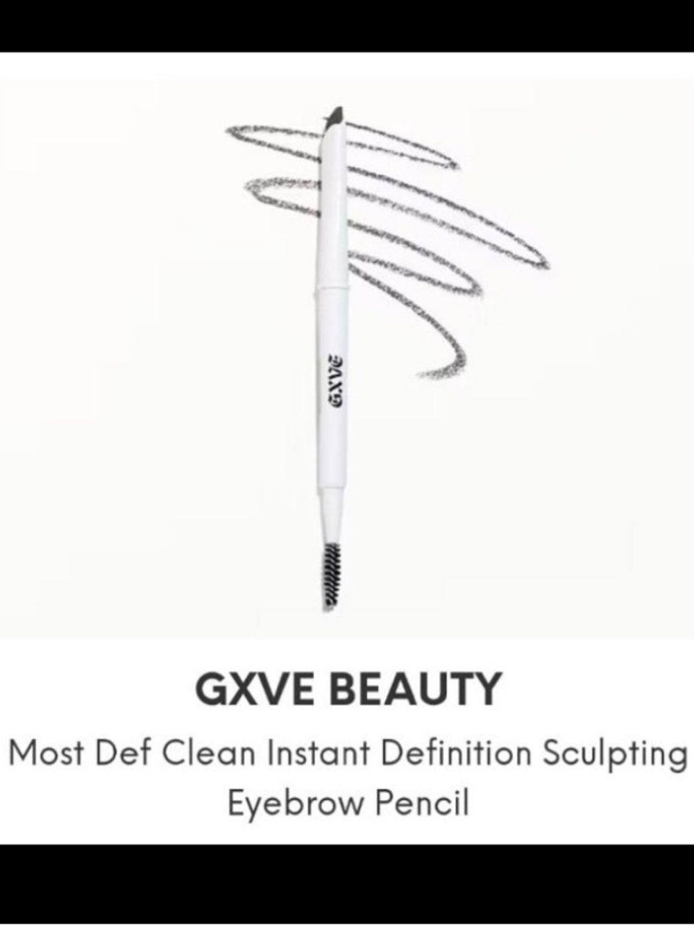 GXVE BEAUTY Most Def Clean Instant Definition Sculpting Eyebrow Pencil # 2 NEW!